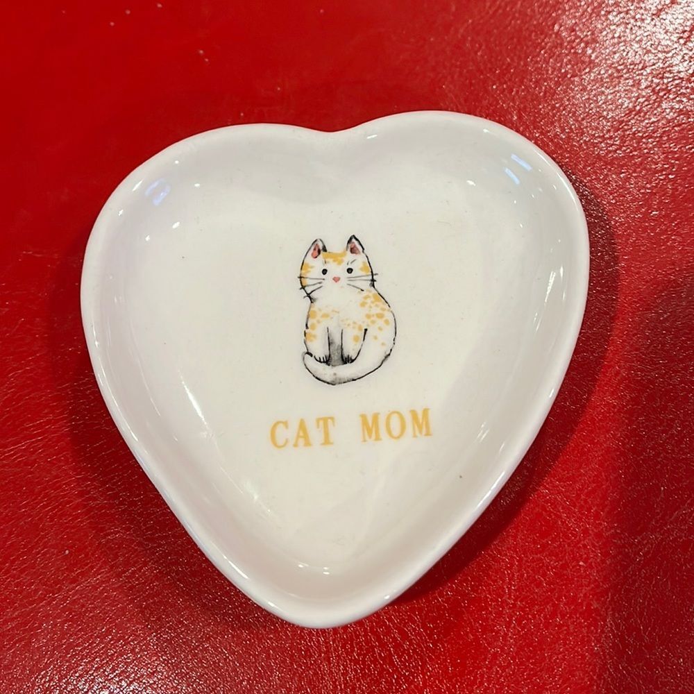 New small Rae Dunn trinket tray for Cat Lovers...